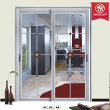 48 in. x 80 in.Longxuan Series Espresso 1 Lite Composite Universal Grand Sliding Door